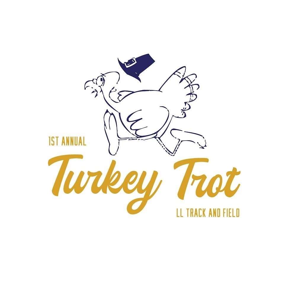 Turkey Trot - turkey in a pilgrim hat running