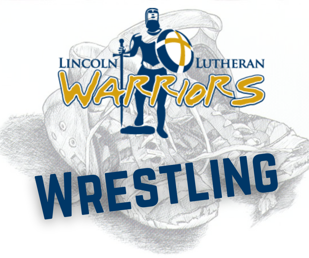 Warriors Wrestling with wrestling gear in background