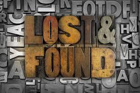 Lost & Found in print type