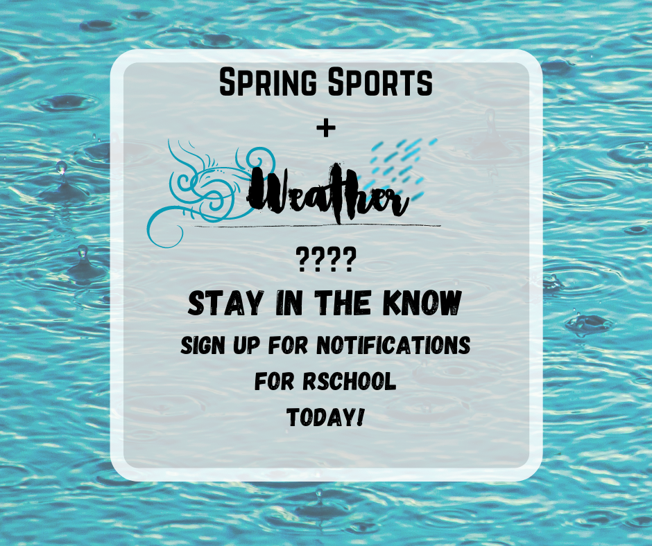 Spring Rain background - sign up for notifications