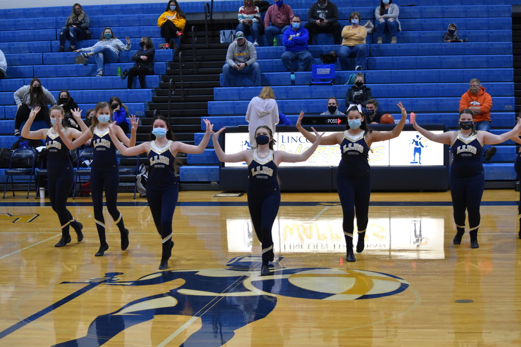 MS Dance Team performing in a gym