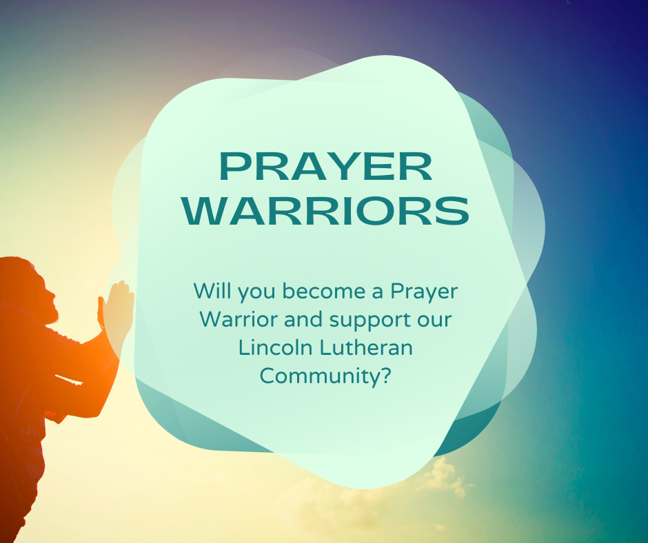 Prayer Warriors with a man praying