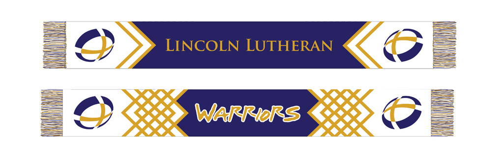 Lincoln Lutheran Warriors Scarf design