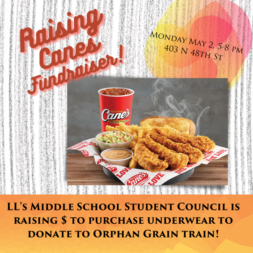 Raising Canes Fundraiser for Orphan Grain Train