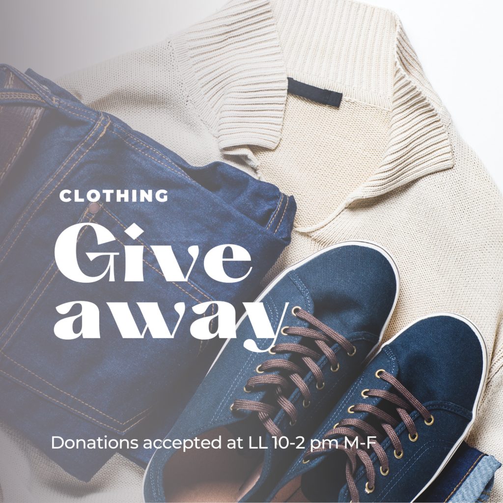 Clothing Giveaway Donations being accepted