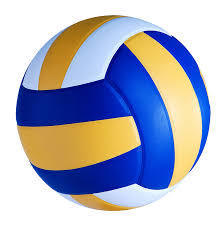 Blue, Gold and White Volleyball