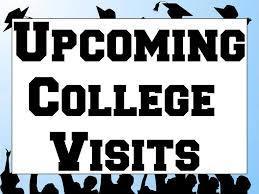 Upcoming College Visits