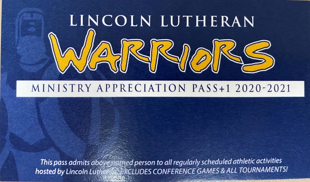 Lincoln Lutheran Activity Pass